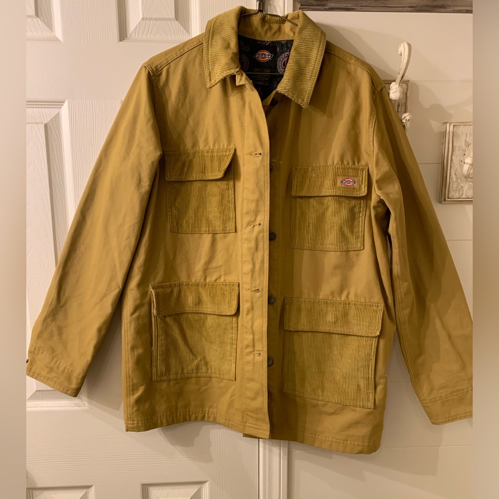 Dickies Women’s Reworked Chore Coat/Jacket Mustard FJR01 Excellent Condition